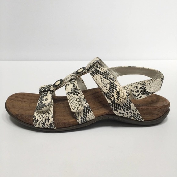 Orthaheel Vionic Yasmin Snakeskin Footbed Sandal, Size 6 - Picture 4 of 13